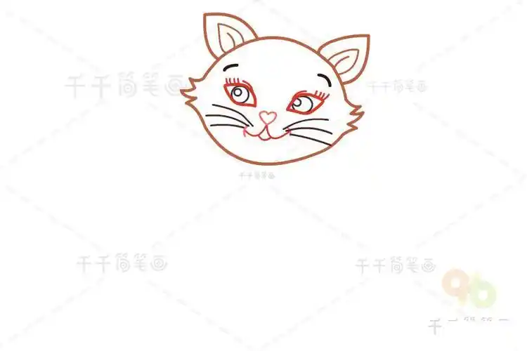 英雄金杰猫简笔画幼儿