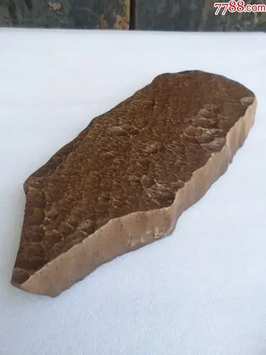 天然观赏奇石风砺石新疆沙漠戈壁石金黄色老皮戈壁泥石茶案台板子