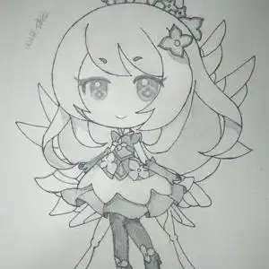 简笔画安琪拉小短腿