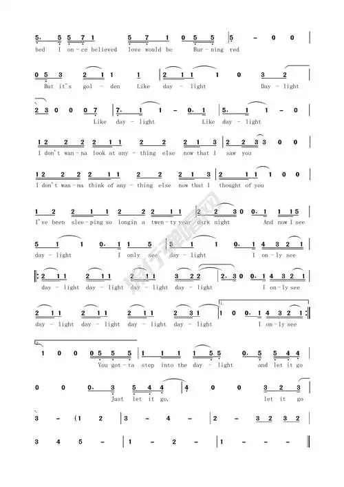 《daylight》taylor swift 免费高清简谱 流行弹唱网