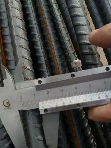 原材料进场钢筋(14#)卡尺检测