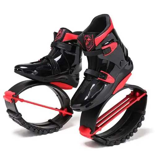 妙妙龙成人健身操弹跳弹力鞋儿童青少年跳跳鞋太空弹力高跷运动鞋 灰