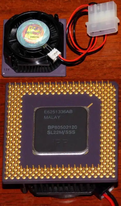intel pentium 120mhz cpu bp80502120 sspec: sl22m/sss ipp inkl.