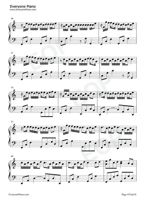 把回忆拼好给你-我们之间的回忆全部都小心地收集-抖音热歌五线谱预览