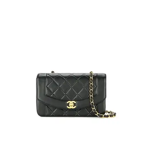 【租】包秘密奢侈中古香奈儿菱格链条chanel vintage classicflap