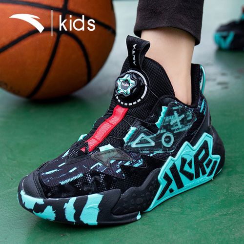 球鞋安踏儿童篮球水泥克星男童运动鞋中大旋转运动鞋