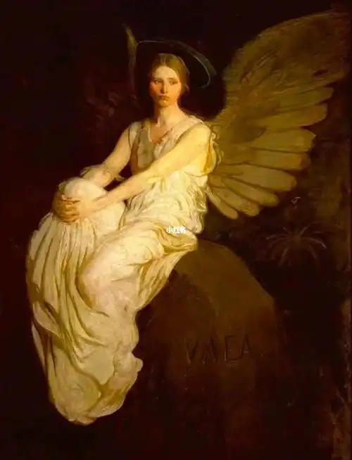 每天一幅名画丨236守候中的天使丨