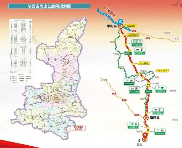 陕西省高速公路网规划图