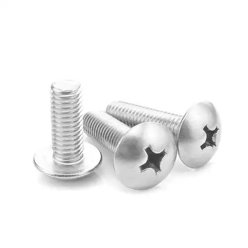 碳钢 镀白锌 十字槽大扁头圆机螺钉 家具紧固件 螺丝 螺栓 螺钉