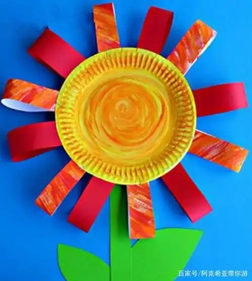 幼儿园教师节小手工纸餐盘做小花礼物的方法