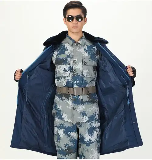 正品配发07空常服大衣,冬季防寒保暖加厚棉大衣,户外保暖大衣