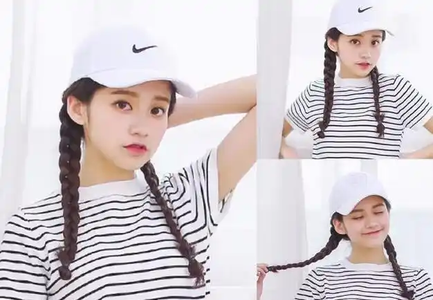 双马尾辫子扎发