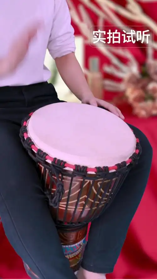 一分钟简单教学非洲鼓箱鼓手鼓轻质儿童鼓起风了演奏示范