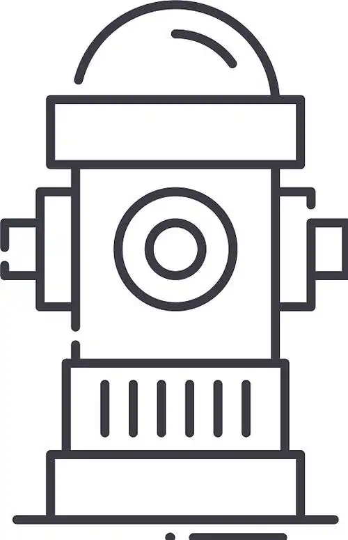消火栓示意图图标图片素材