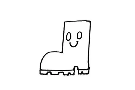 可爱雨鞋简笔画