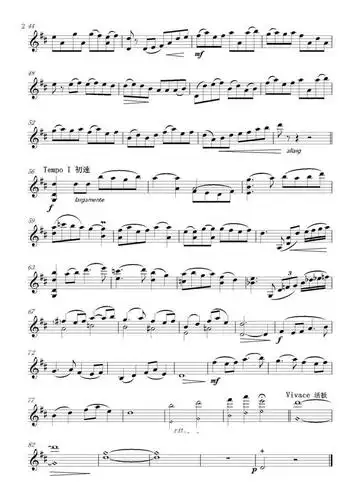 陈蓉晖版本小提琴曲谱,陈蓉晖改编版小提琴谱,小提琴天边五线谱