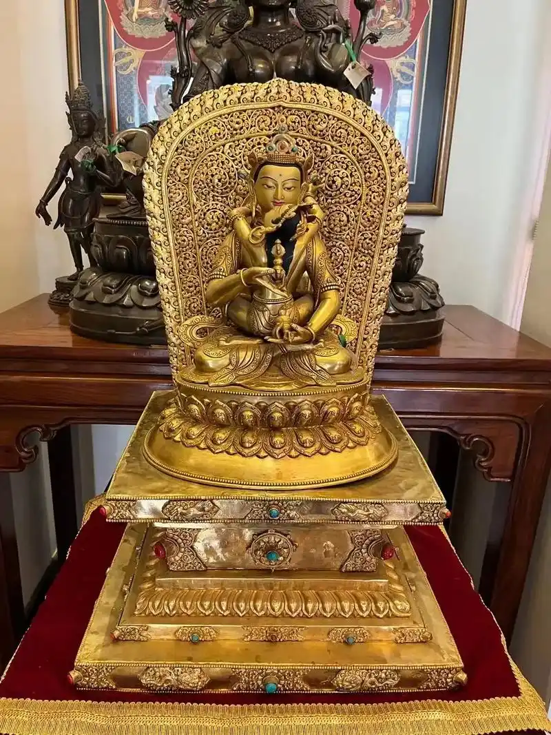 尼泊尔手工佛像.手工造像 金刚萨埵双身  size-60cm - 抖音