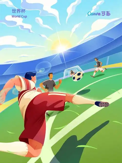 海报～·比赛有终点,但对足球的热爱没有78156997·91canva