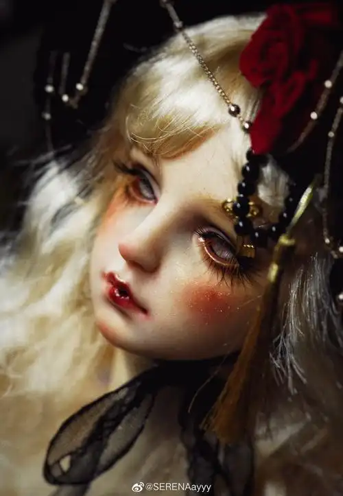 娃娃bjdbjd私养bjd妆面图源微博妆师