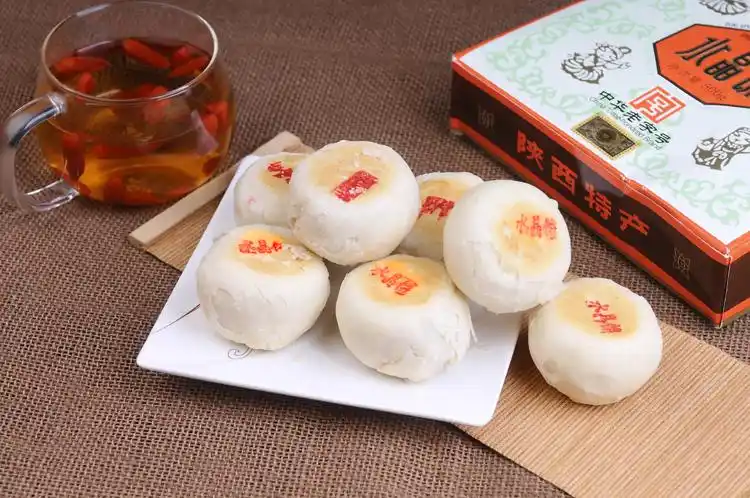 陕西特产西安糕点 德懋恭水晶饼500克 买三盒包邮 非物质文化遗产