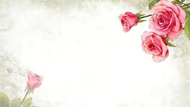 复古花朵花卉ppt背景图片