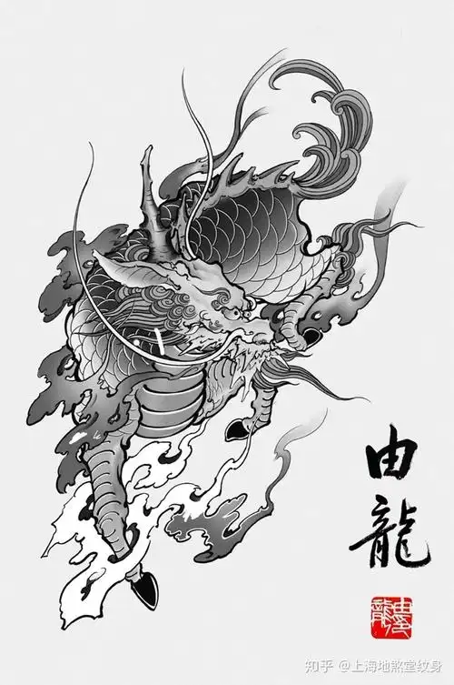 原创麒麟纹身手稿分享 - 知乎