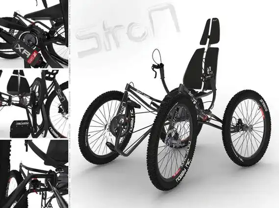 strom bouquetin四轮越野自行车独特设计