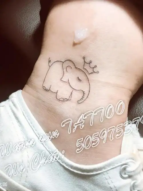 小象_纹身图案手稿图片_暖阳纹刺的纹身作品集