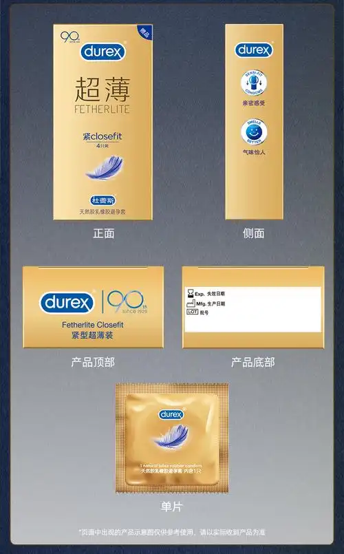 苏宁超市自营超级新品 (非卖品)杜蕾斯 避孕套 超薄 紧 4只装