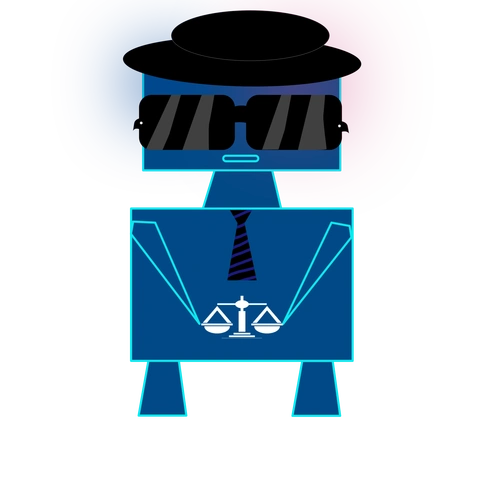 科技机器人几何人png下载图片