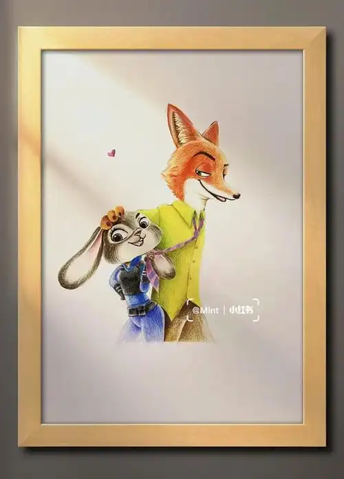 彩铅疯狂动物城