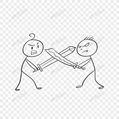 简笔画 卡通 漫画打架的小人简笔画校园暴力人物简笔画简笔画人物打斗