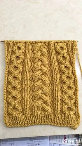 粗针粗线仿淘宝款女童棒针大麻花外套毛衣-编织教程-编织人生