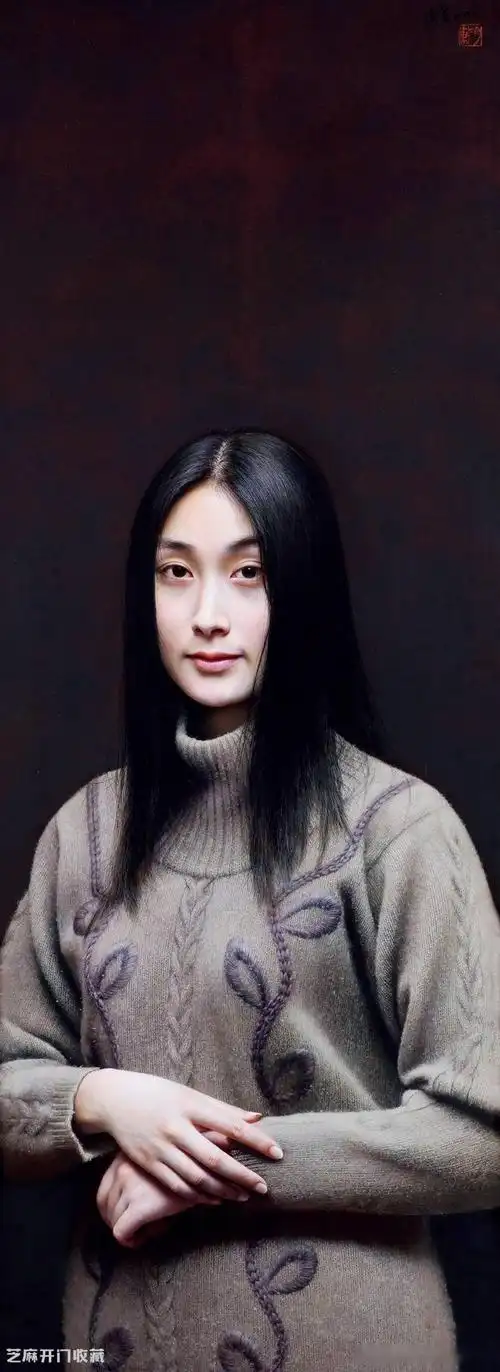 冷军的超写实人物画像,一定会有所改观,他的超写实绘画确实令人佩服