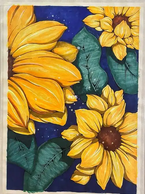 绘画  #向日葵  #绘画日常  #马克笔  #向日葵