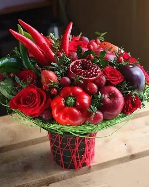 创意蔬菜水果花束