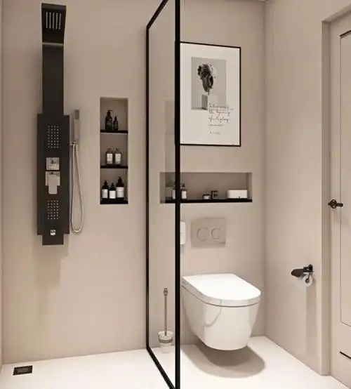 卫生间装修效果图干湿分离,不同面积卫生间干湿分离因地制宜 - 玉三网