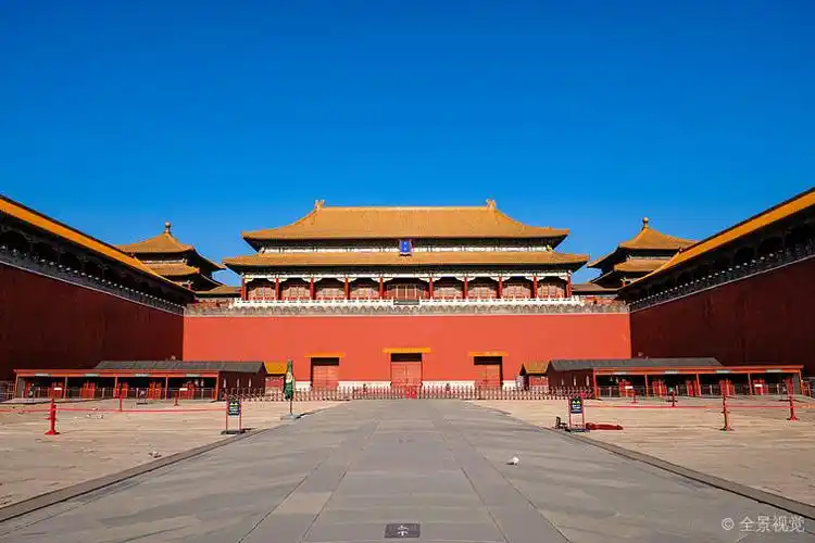 冬至正午时分的北京故宫午门_高清图片_全景视觉