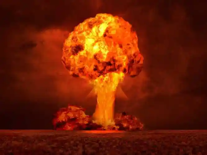 室外环境下核爆炸特写