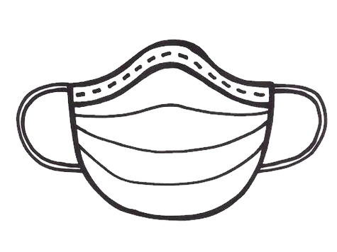 卡通口罩简笔画