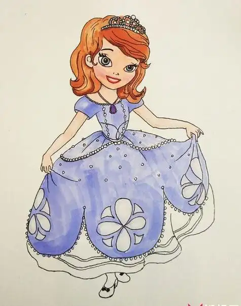 小公主苏菲亚里的人物简笔画