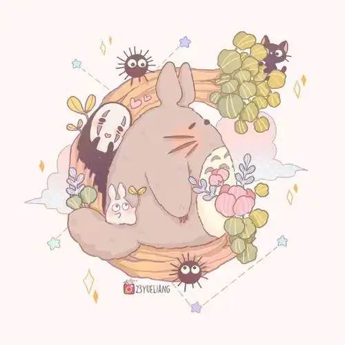 宫崎骏治愈系插画作品超可爱的宫崎骏插画图片集