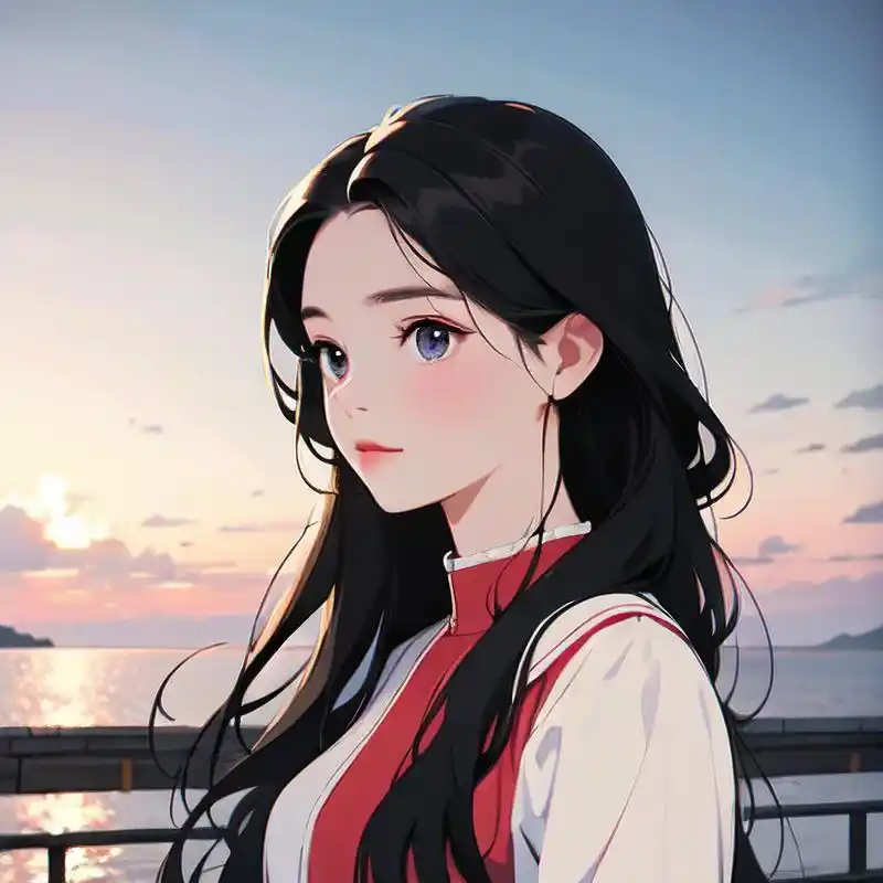 96 漂亮女生侧面漫画头像精选 9369♀15