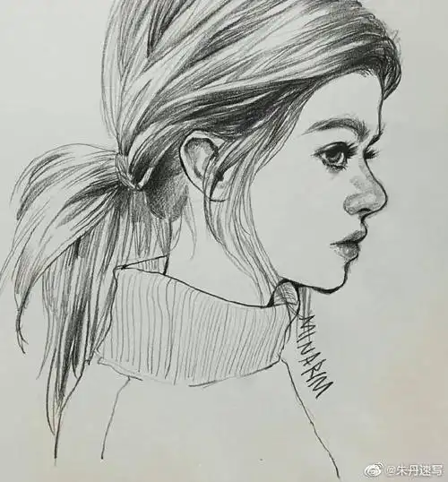 来,换头像了~7815来自画师minarim笔下的人物头部速写手绘临本
