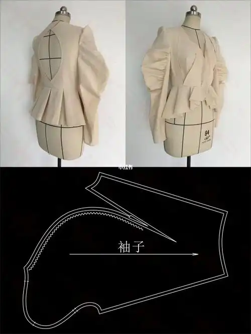 制版袖子纸样参考