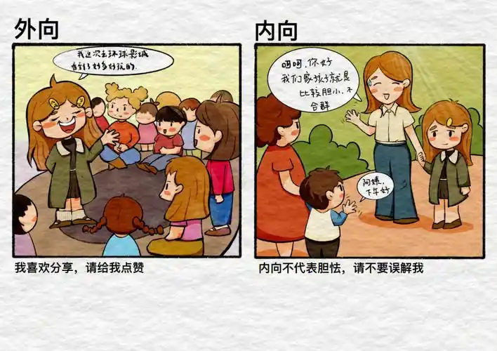 快来看看自己的孩子是内向还是外向的