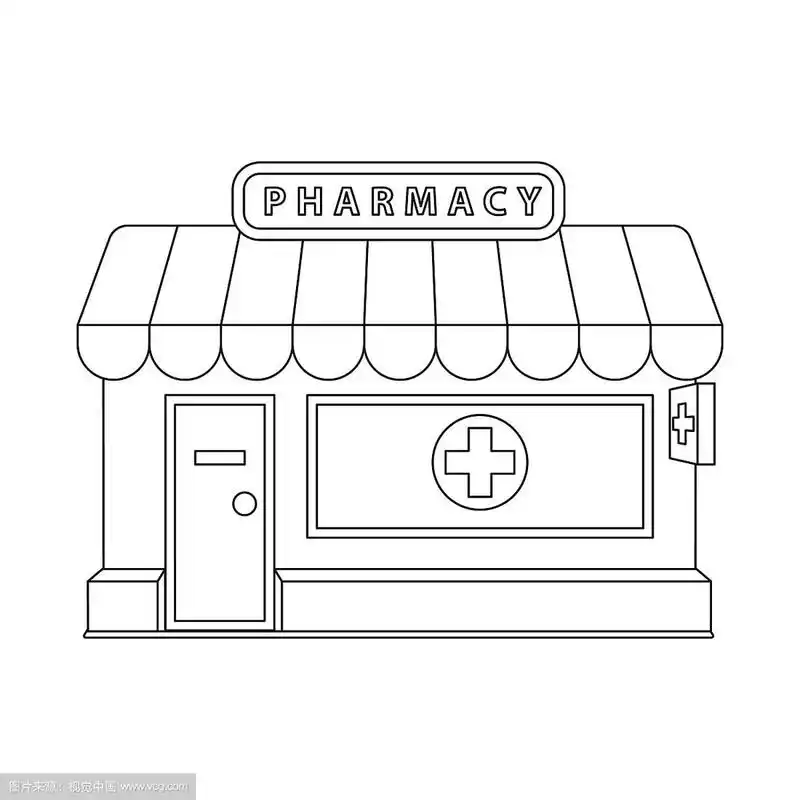 药房和医院标志