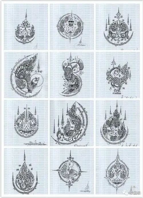 泰国法会刺符图样部分