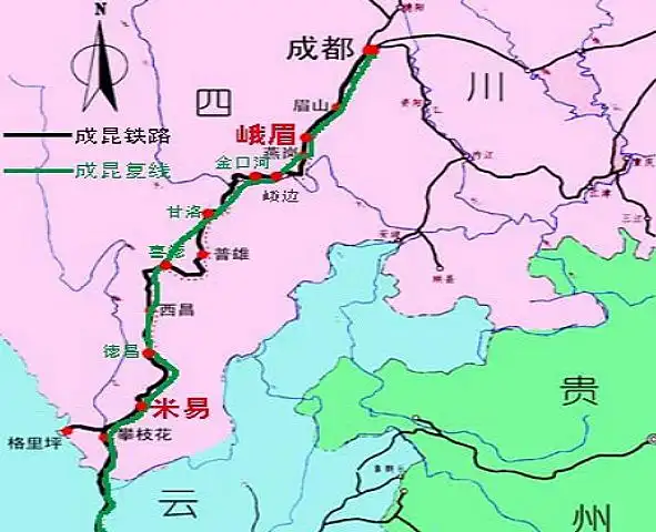 通过成都的铁路干线(成都铁路线)