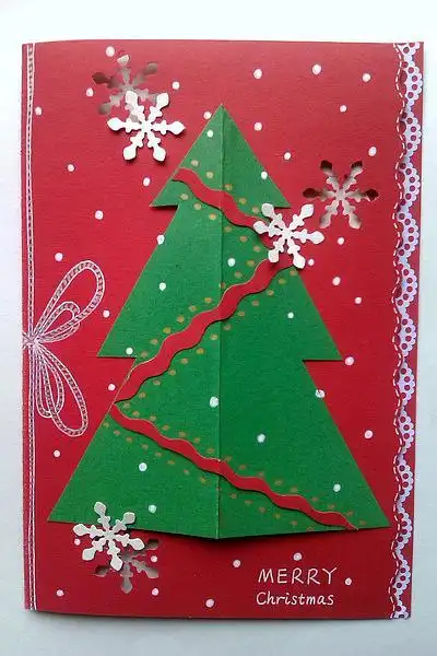 merry christmas 翻折贺卡之凑合看看吧